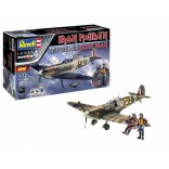 KIT PARA MONTAR REVELL AVIÃO IRON MAIDEN SPITFIRE MK.II ACES HIGH 1/32 NÍVEL 4 134 PEÇAS COMPLETO COM TINTAS COLA E PINCEL REV 05688